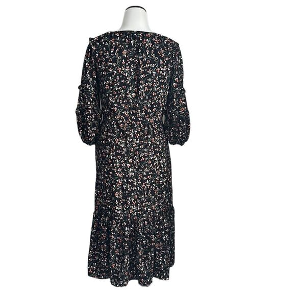 MAX STUDIO Women’s Floral Puff Long Sleeve Maxi Dress Size Small - Picture 2 of 12